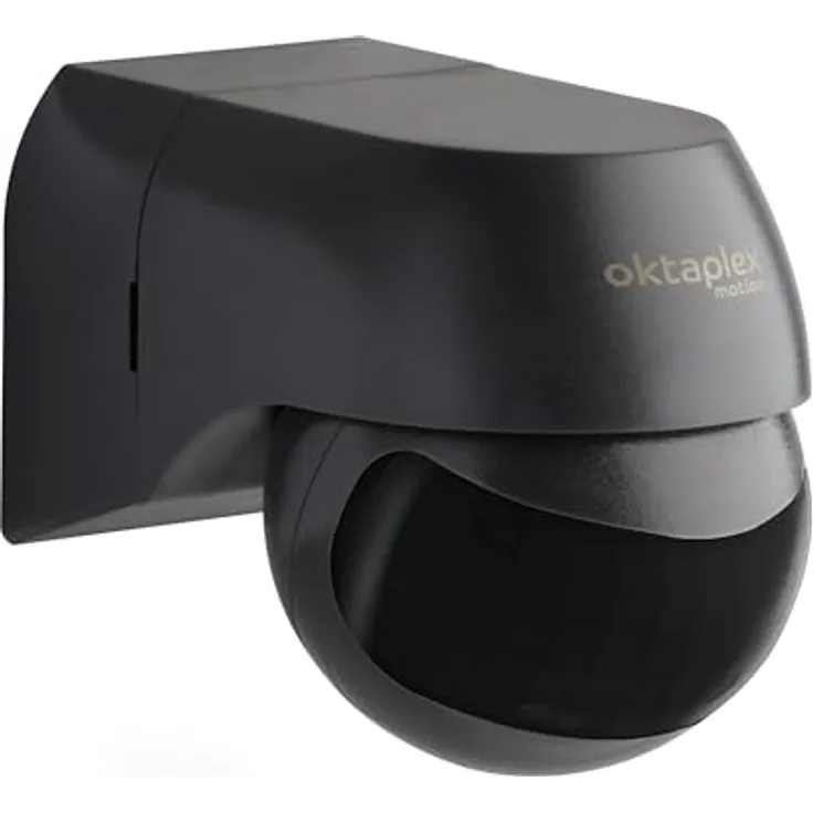 Oktaplex motion Oktaplex Ana Infrarot Bewegungsmelder Aussen schwenkbar IP44 180° Bewegungssensor Aufputz 10m Reichweite anthrazit Motion Sensor 230V schwarz
