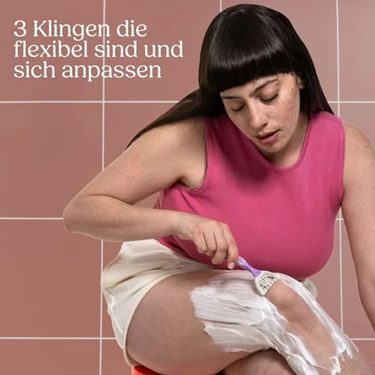 Wilkinson Sword myIntuition Comfort Xtreme 3, 8er Pack Damenrasierer mit flexiblen Klingen, Vitamin E, Aloe und Jojoba-Öl – Bild 4