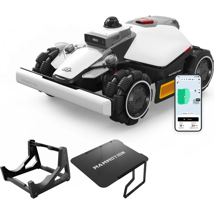 Mammotion LUBA Mini 2 AWD 1500, Mähroboter mit Garage, App-Steuerung, 4G, Randmähen und DropMow, bis zu 1500 m²