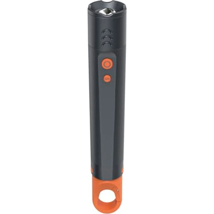 Hama FLX600 LED-Taschenlampe, stoßfest, Aluminium, 4 Modi + SOS, Zoom, mit Batterien – Bild 2