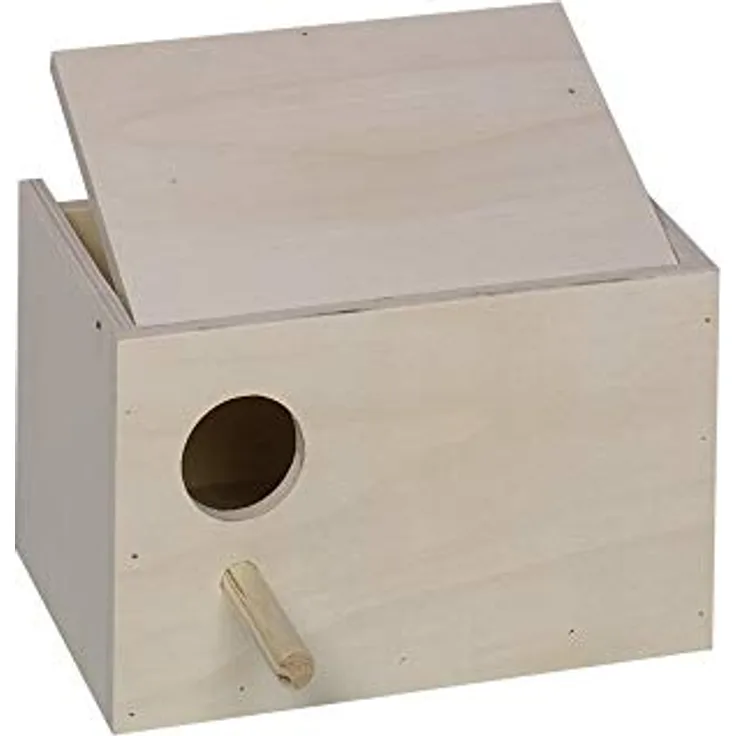 Nobby Wellensittich Nistkasten Loch Links; 22 x 16 x 14 cm