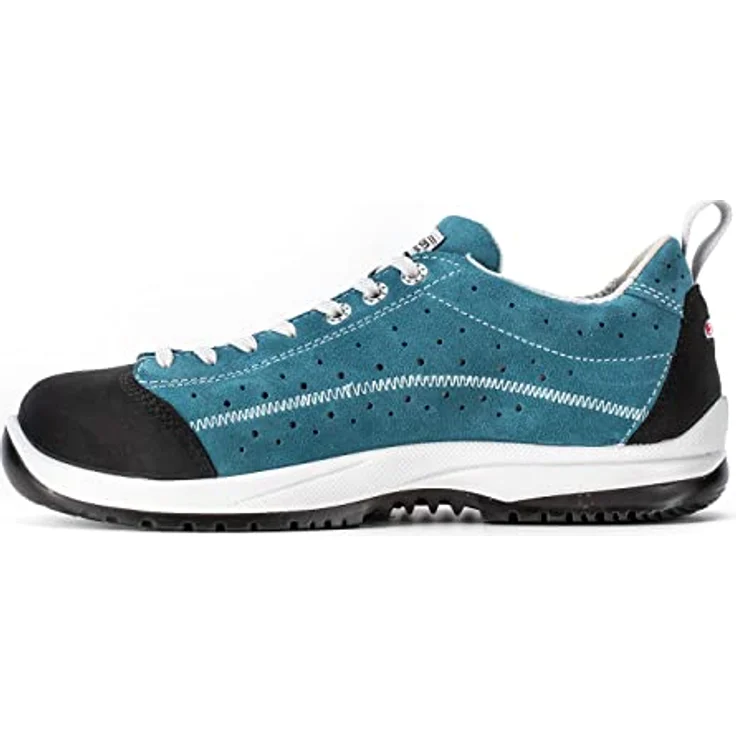 Sixton Sicherheitsschuh, Nubukleder Hydrotech und Velourspaltleder, gelocht, Weite 11 – Bild 3