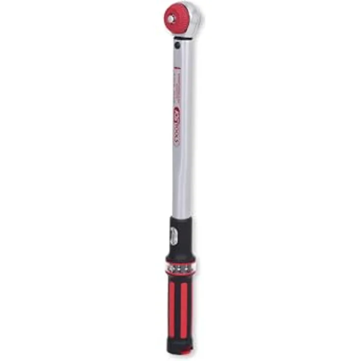 KS Tools ERGOTORQUEprecision Drehmomentschlüssel 1/2", 40-200 Nm, mit Quick-Lock Drehknopf und Umsteck-Ratschenkopf, ±3 % Auslösegenauigkeit