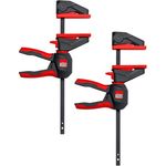 BESSEY Einhandzwinge EZ360S-11SET, 110 mm Spannweite, 40 mm Ausladung, 40 kg Spannkraft, 360° Dreh-Mechanismus, ideal für Modellbau, Gewicht 0,23 kg