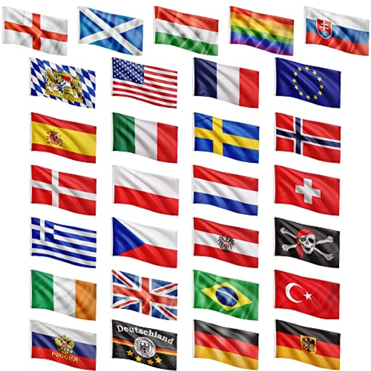 FLAGMASTER Flagge, 30 verschiedene Fahnen zur Wahl, Größe 120 cm x 80 cm, Schweden, hochwertige 75D Polyester Qualität – Bild 3