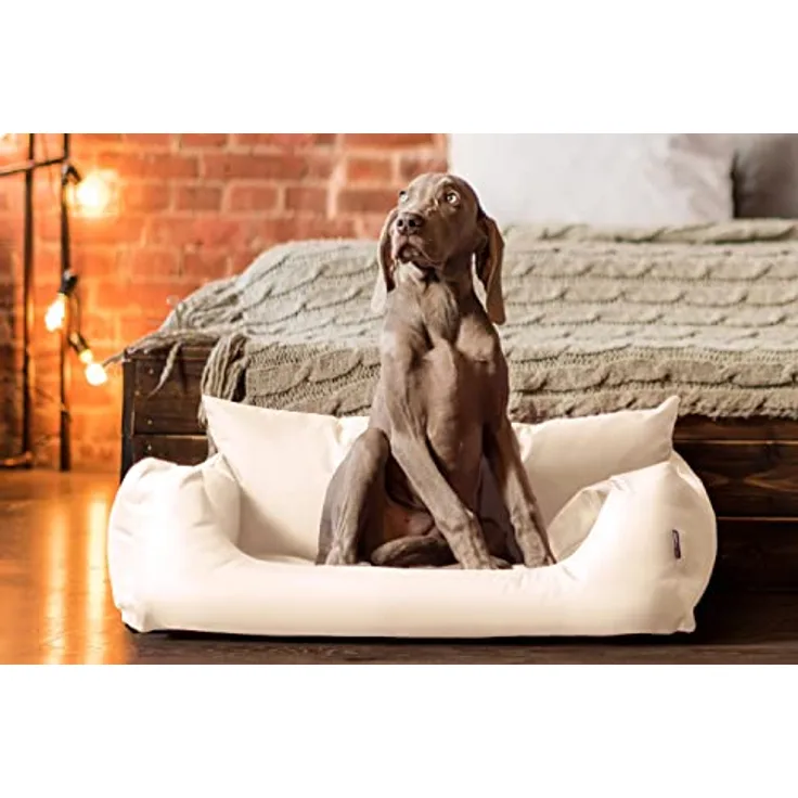 tierlando NEMO Hundebett Hundesofa Hundekorb Katzenbett Größe: N1 | Farbe: 05 Creme