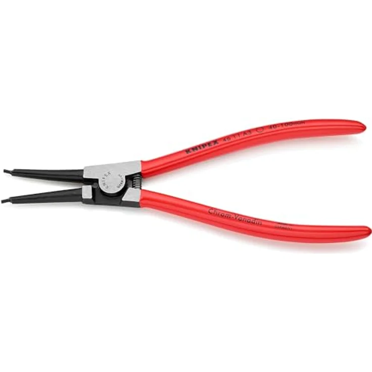 KNIPEX 46 11 A3 Sicherungsringzange für Außenringe auf Wellen schwarz atramentiert mit Kunststoff überzogen 210 mm – Bild 2
