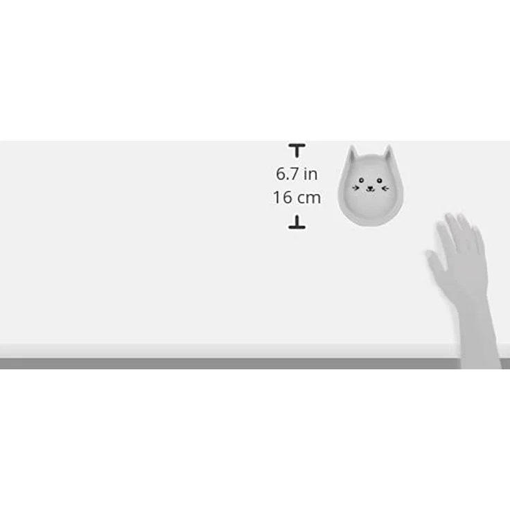 Nobby Katzen Keramik Schale Kitty Face, weiß 13 x 16 x 3 cm, 1 Stück – Bild 3