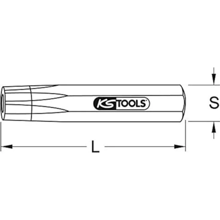KSTOOLS Nietkopfsetzer 6mm, Chrom Vanadium Stahl, Gesamtlänge 110mm, Gewicht 175g – Bild 2