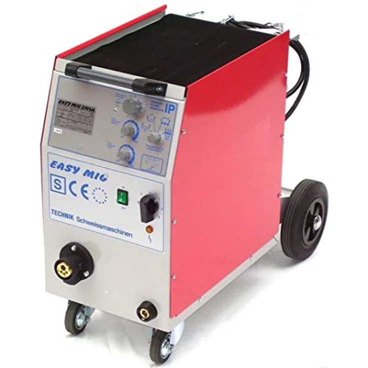 Apex Schutzgasschweißgerät EasyMIG 210 AM MIG MAG Schutzgas Schweißgerät + MB15 Brenner + 15kg 0,8 mm Draht, Synergetische Steuerung, Euro-Zentralanschluss - Preisvergleich – Bild 2