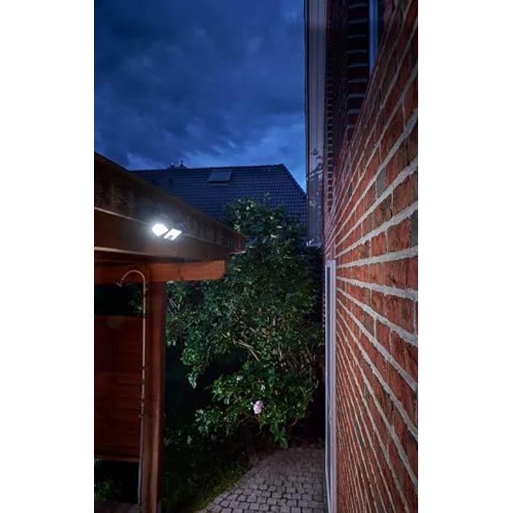 Northpoint LED Strahler Solar mit Bewegungsmelder und Fernbedienung, 2400mAh Akku, 125 LEDs, IP54, 600 Lumen, kaltweiß 6500K – Bild 5