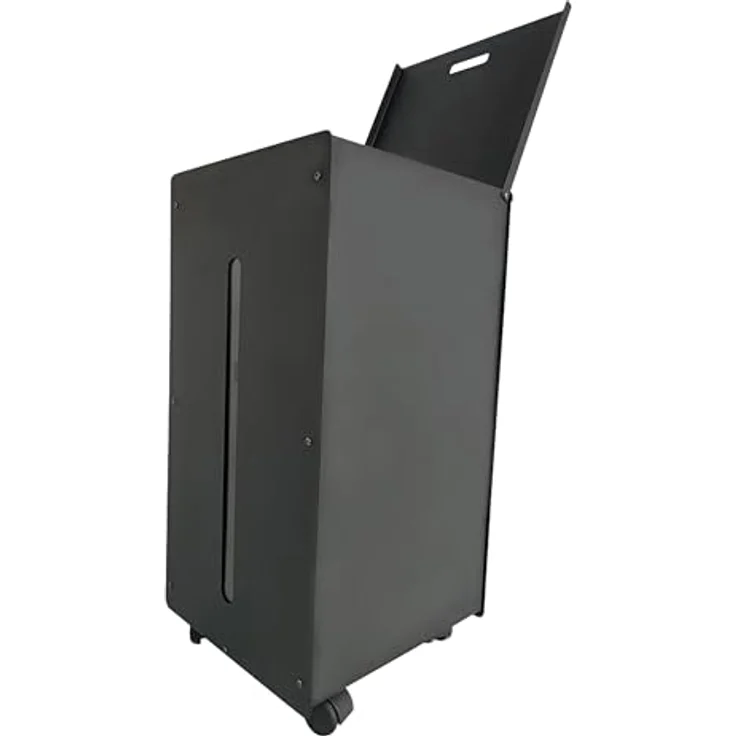 FIREFIX 832 Pelletbox mit Rollen und Tankdeckel, schwarz beschichtet, Platz für ca. 45 kg Pellets – Bild 2