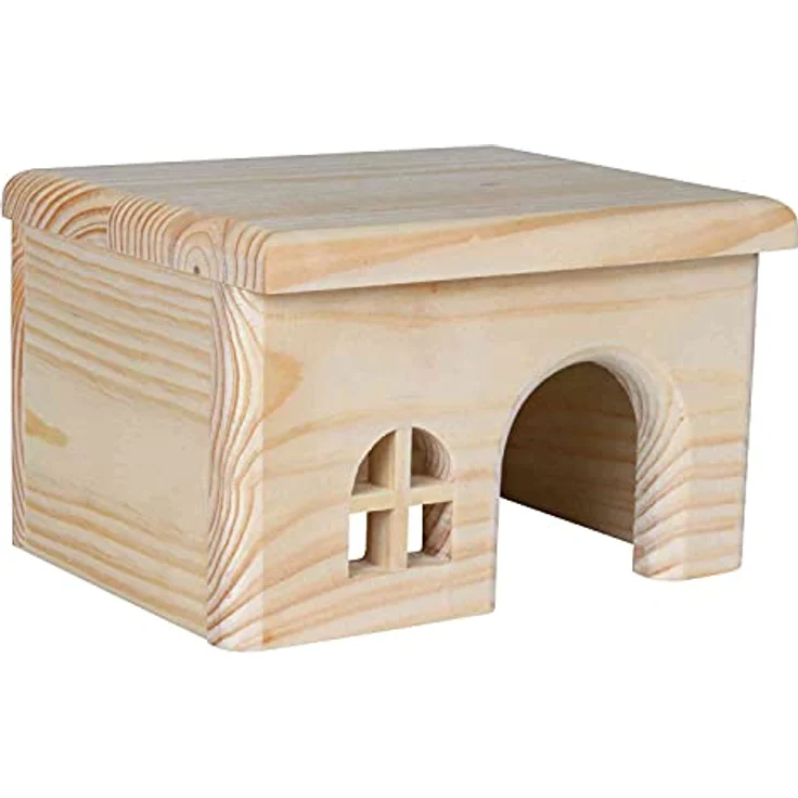 Trixie 61261 Haus, nagelfrei, Hamster, Holz, 15 × 12 × 15 cm
