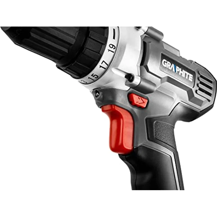 Graphite 58g000-set1 Akkuschrauber 18V, Li-Ion, 1250 rpm, 1,1 kg schwarz, rot – Bild 5
