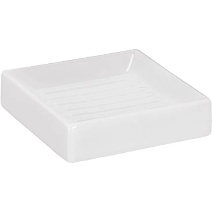 Kleine Wolke Double ﻿ Seifenschale, Baumwolle, Schneeweiß, 105x25 mm