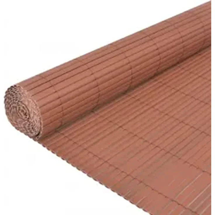 vidaXL Gartenzaun Doppelseitig, 110x400 cm, Braun, witterungsbeständig und flexibel zuschneidbar – Bild 4