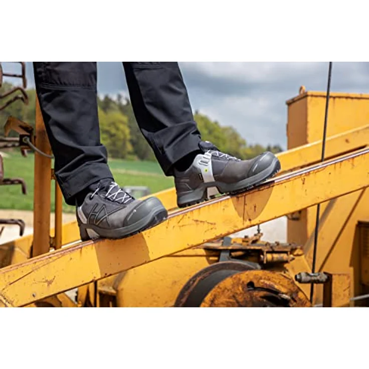 Haix CONNEXIS Safety+ GTX Low, Sicherheitsschuh mit GORE-TEX® Innenfutter, grau/silber, rutschfeste Sohle und Nano-Carbon-Schutzkappe – Bild 2