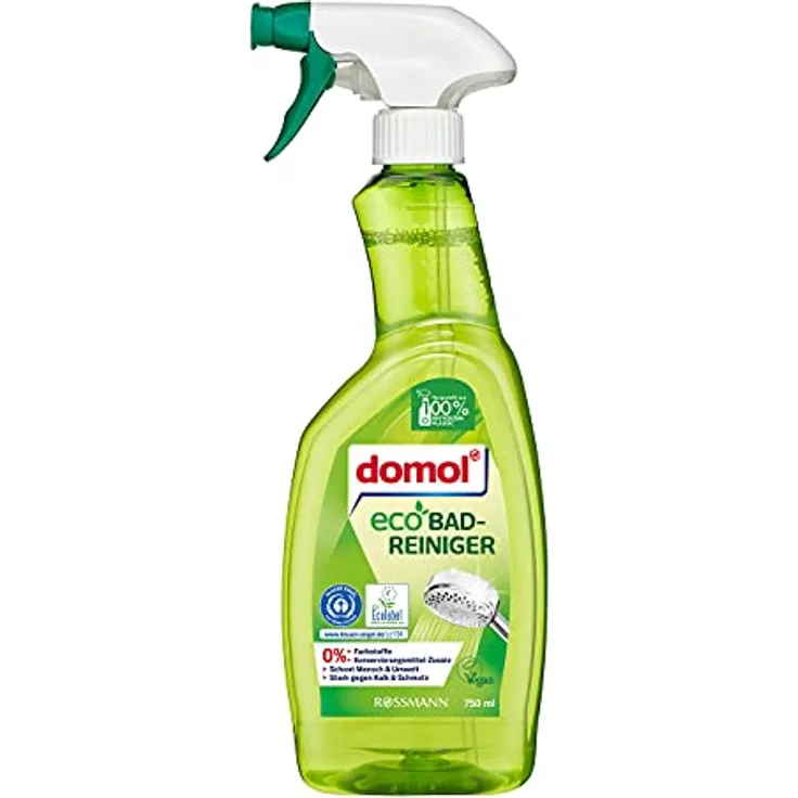 Domol eco Badreiniger, umweltschonend mit Schaum- und Sprühfunktion, 750 ml, grün