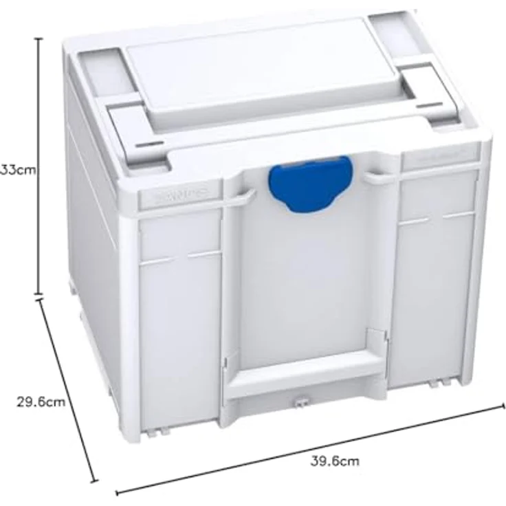 Tanos Systainer³ M 337 83000005, Transportkiste aus ABS Kunststoff mit T-Loc Verschluss, 296 x 396 x 330 mm, Leersystainer – Bild 3