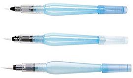 Pentel Aquash Pinselstift XFRH/3-BFM, 3er Set in den Stärken B, F und M, 7 ml Wassertank