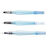 PENTEL Aquash Pinselstift XFRH/3-BFM, 3er Set in den Stärken B, F und M, 7 ml Wassertank