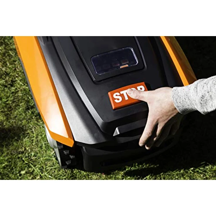 YARD FORCE Mähroboter X50i bis zu 500 qm-Selbstfahrender Rasenmäher Roboter mit WLAN-Verbindung, App-Steuerung, iRadar Ultraschallsensor, Kantenschneide-Funktion und bürstenloser Motor, schwarz-orange – Bild 4