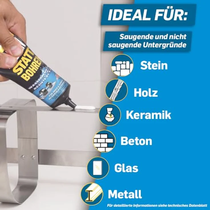 Pattex Klebe- und Dichtmasse Herstellerfarbe Weiß PKBW1 142g - Preisvergleich – Bild 5
