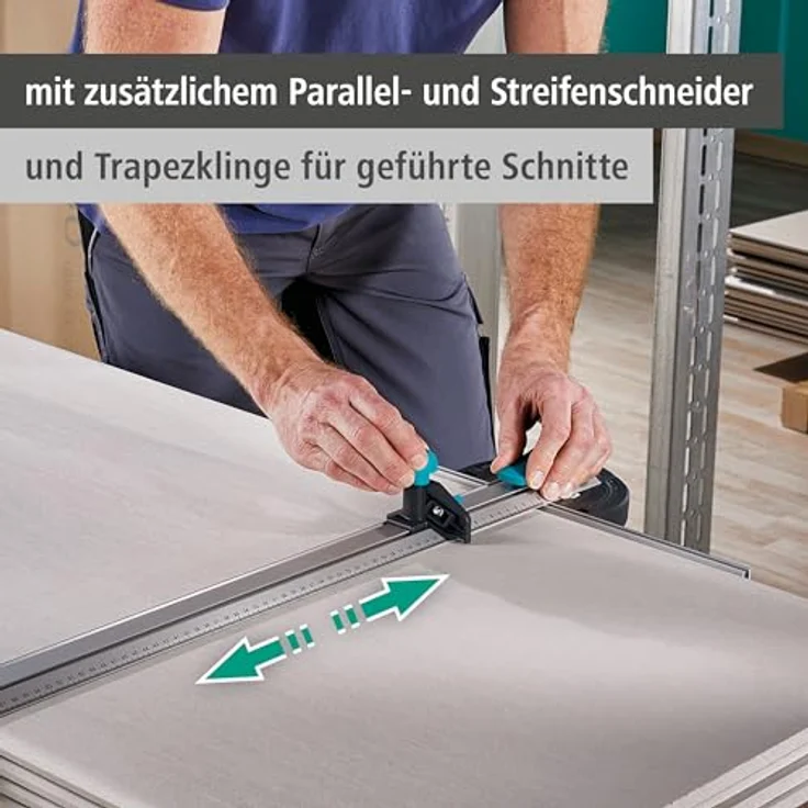 wolfcraft T-Schiene mit Parallelschneider 1000 mm 4008000 – Bild 4