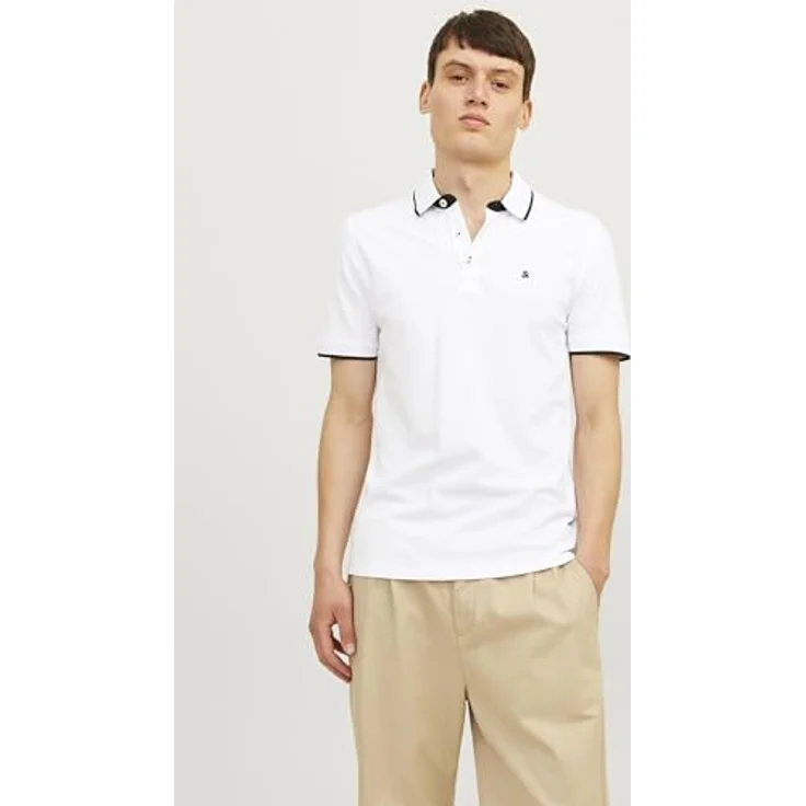 Jack & Jones Poloshirt JJEPAULOS POLO SS 2PK MP NOOS, 2er-Pack, Logostickerei, Sonnenschutz Nacken, weicher Single Jerseystoff, Baumwolle, Farbe: variabel – Bild 7