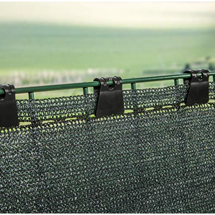 Windhager Z-Bl. Screenex CLASSIC 1,5x25m Sichtschutz, winddurchlässiges Kunststoff-Gewebe, grün, inklusive Befestigungsschnur – Bild 4