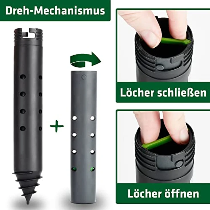 GARDIGO® Wühlmaus & Maulwurf Vertreiber mit Duft | Einzigartiges Konzept der Maulwurfabwehr | 15 Duftkugeln inklusive | Maulwurfschreck Wühlmausschreck | Mit Erdlochbohrhilfe | Tiervertreiber – Bild 5