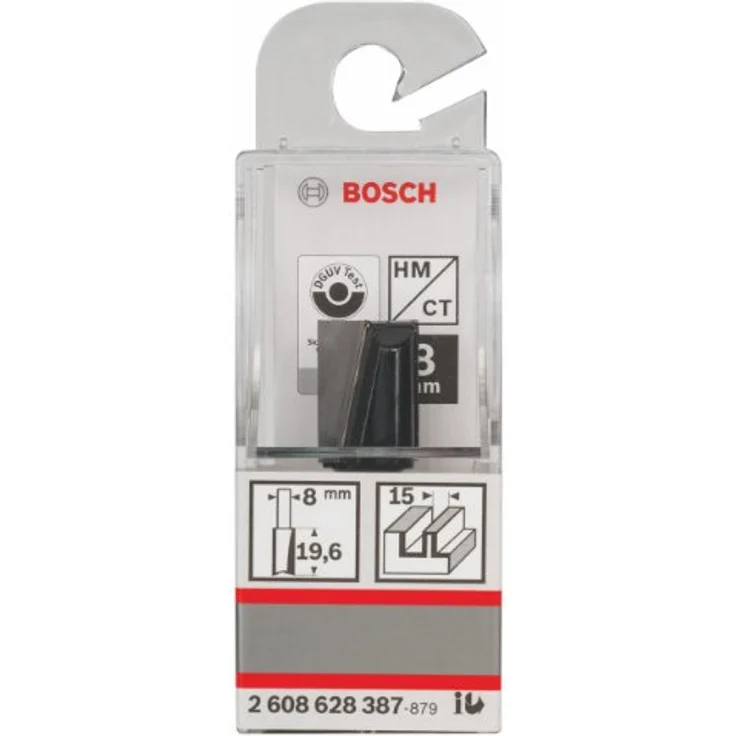 Bosch Professional Nutfräser Standard for Wood (Ø 15 mm, Arbeitslänge 19,6 mm, Zubehör Handfräse, 8mm) – Bild 2