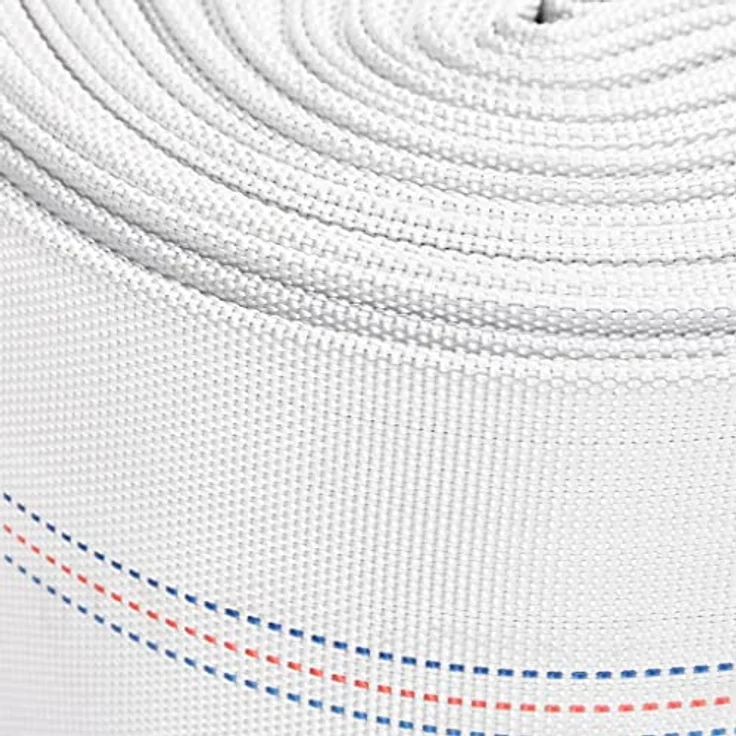 vidaXL Feuerlöschschlauch, 30 m 1" PVC, flexibler Flachschlauch in Weiß mit 8 bar Arbeitsdruck – Bild 4
