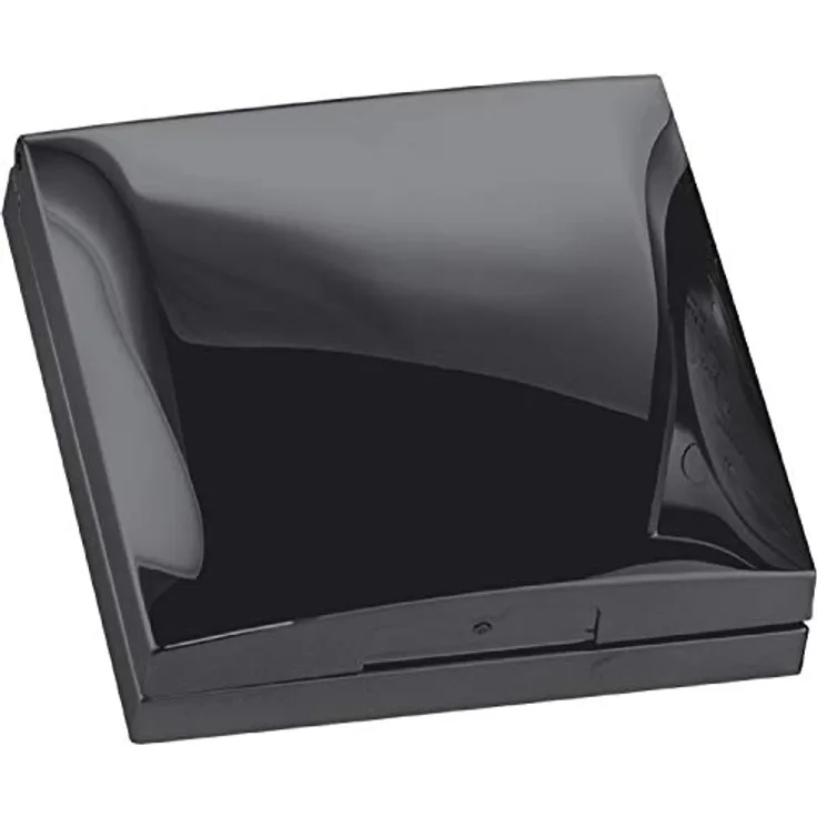 Berker Integro Flow/Pure Rahmen 1-Fach mit Klappdeckel, schwarz glänzend
