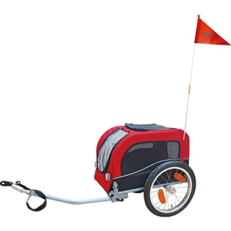 Nobby 62395 Fahrradanhänger SENLIMA S, B 53 x H 60 x L 60/117 cm, bis zu 15 kg – Bild 1