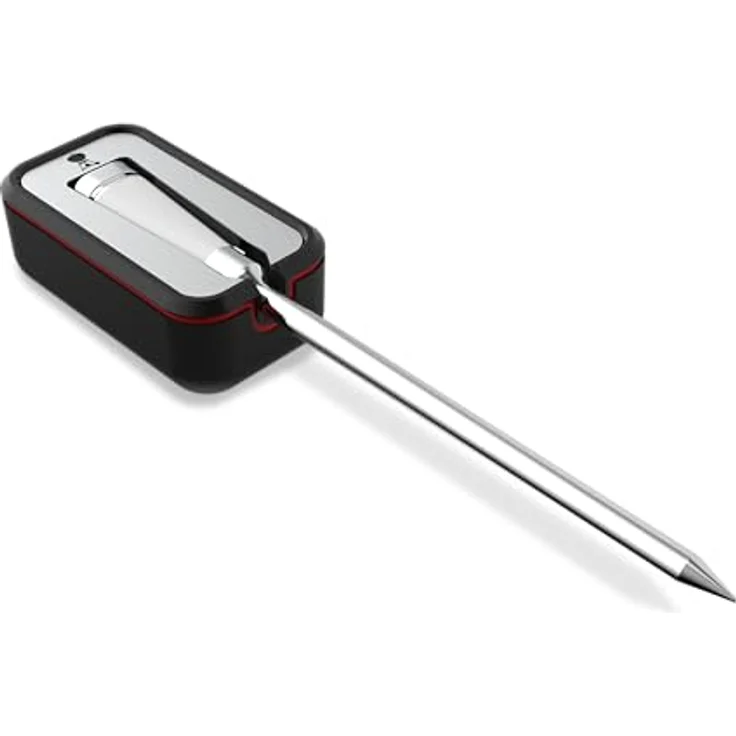 Weber Smart Wireless Temperaturfühler, präzise Temperaturmessung mit Bluetooth & WLAN, App-gesteuerte Überwachung, wiederaufladbar, Weiß (3401151) – Bild 1