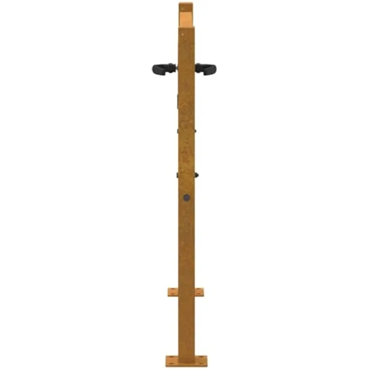 vidaXL Gartentor 105x105 cm Cortenstahl Baum-Design Abschließbar Zauntor, Rostig - Preisvergleich – Bild 10