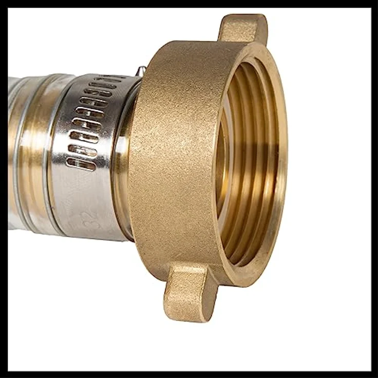 Einhell Saugschlauch 7 m Messing (Pumpen-Zubehör, 7 m Länge, Messinganschluss 42 mm 1 1-4 Zol) IG) – Bild 3