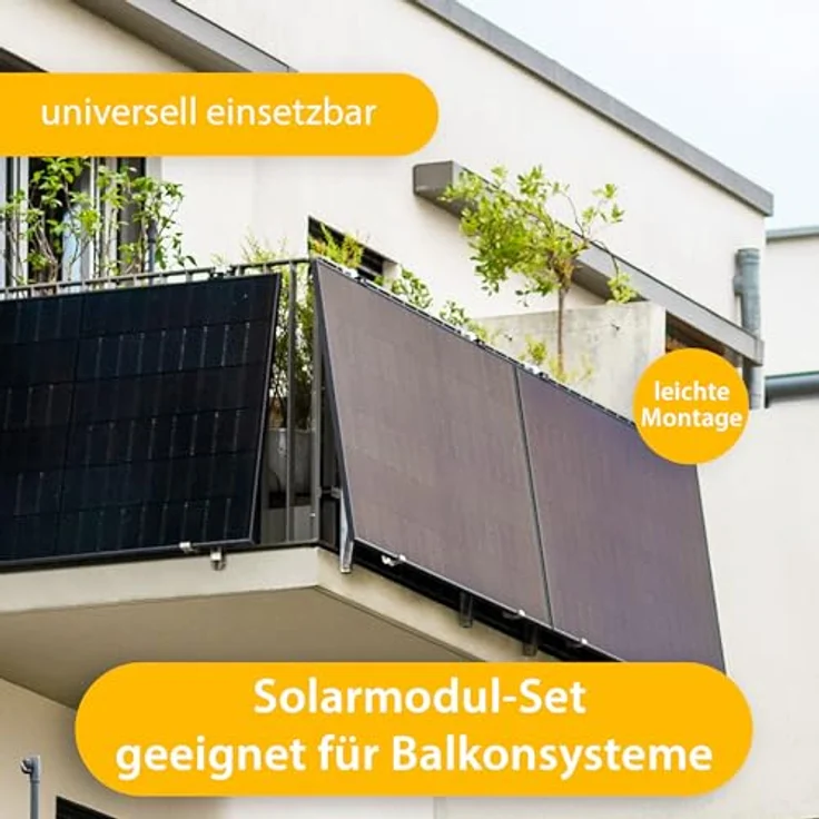 VALE Solarmodul-Set Bifazial 880 Wp Full Black, Glas-Glas-Module für Balkonkraftwerke, hohe Effizienz, lineare Leistungsgarantie – Bild 3