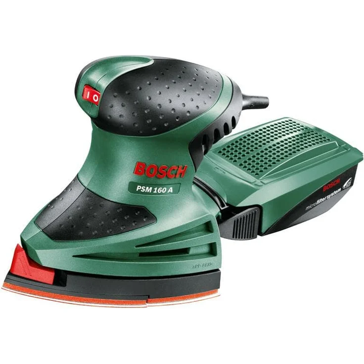 Bosch Multischleifer PSM 160 A, 3 Schleifblätter, Karton (160 W, Schwingzahl 24.000 min-1, Schwingkreis-Ø 1,6 mm) – Bild 2