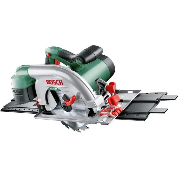 Bosch Kreissäge PKS 66 AF (mit Führungsschiene, 1600 Watt, im Karton) – Bild 1