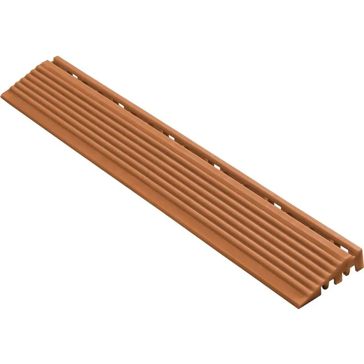 florco® Seitenteil für 40 x 40 cm Klickfliesen, terracotta, 40 x 6,2 x 1,8 cm, 4 Stück/Pack