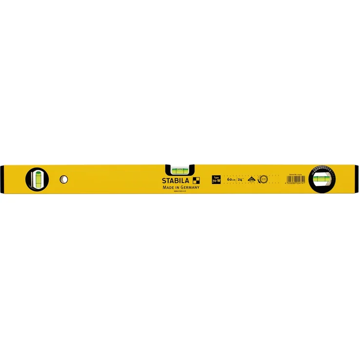 STABILA Wasserwaage Type 70 W, 100 cm, leichtes Alu-Profil, 1 Horizontal-Libelle, 1 Vertikal-Libelle, 1 drehbare Winkel-Libelle, Made in Germany – Bild 3