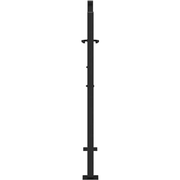 vidaXL Gartentor Schwarz 105x105 cm Stahl Blatt-Design, Abschließbar mit 3 Schlüsseln – Bild 6