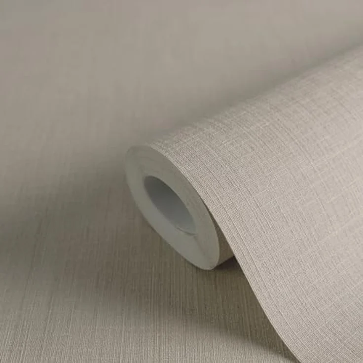 A.S. Création Vliestapete UNI 396512, Beige einfarbige Wandtapete, 10,05 m x 0,53 m, für verschiedene Räume – Bild 2