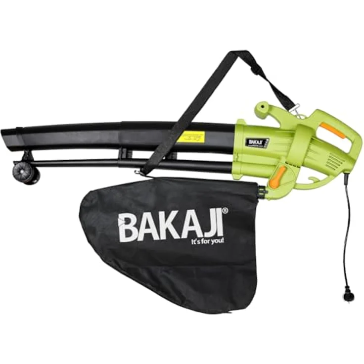 Bakaji 2830750 Elektro-Laubsauger für Garten Häckselfunktion 3000 Watt – Bild 7