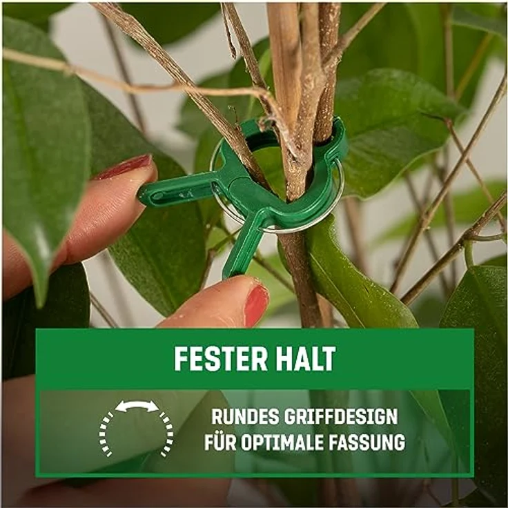 GardenGloss 48 Pflanzenclips Klein - Stabile Pflanzenklammern für Tomaten, Rosen und Gurken - Einfache Rankhilfe für Kletterpflanzen – Bild 4