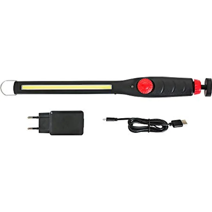 STIER Akku LED Werkstattleuchte, 600 Lumen, tageslichtweiß, verstellbar mit Magnet, Stablampe Kfz, Inspektionsleuchte, 2200 mAh Akku – Bild 3