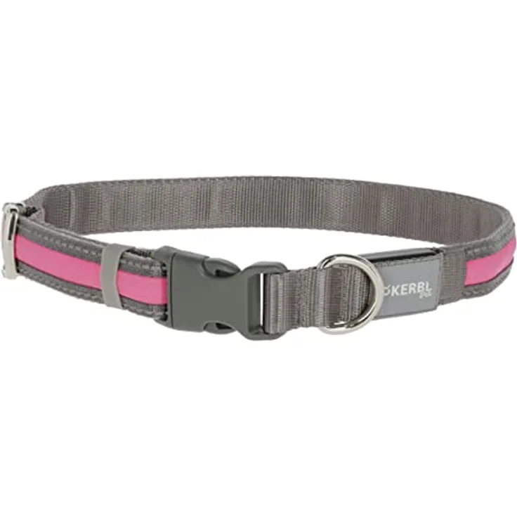 Light & Reflex Leuchthalsband pink, M/L