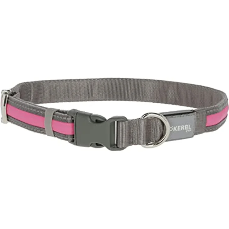 Light & Reflex Leuchthalsband pink, M/L – Bild 1